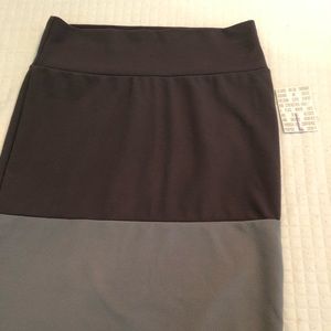 Two tone grey lularoe Cassie skirt